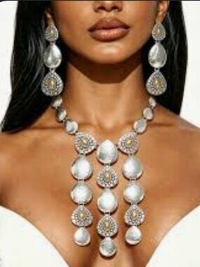 Chico's Mixed Metal Pendants Necklace